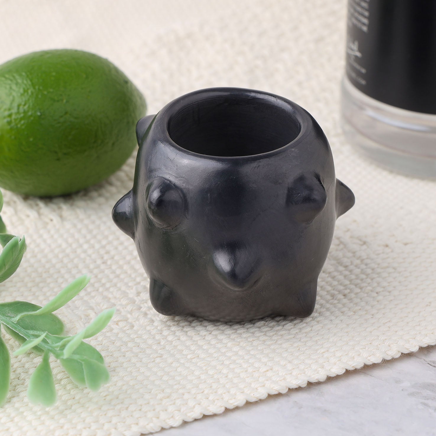 Pochote Barro Negro, Black Clay, Shot Glass