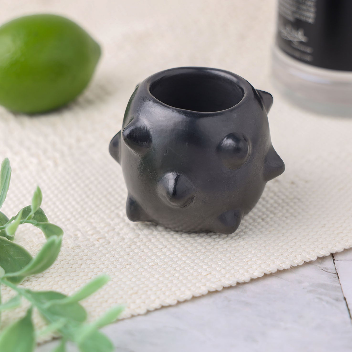 Pochote Barro Negro, Black Clay, Shot Glass