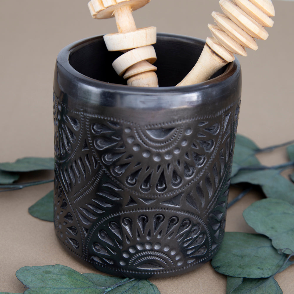 Barro Negro Carved Tumbler
