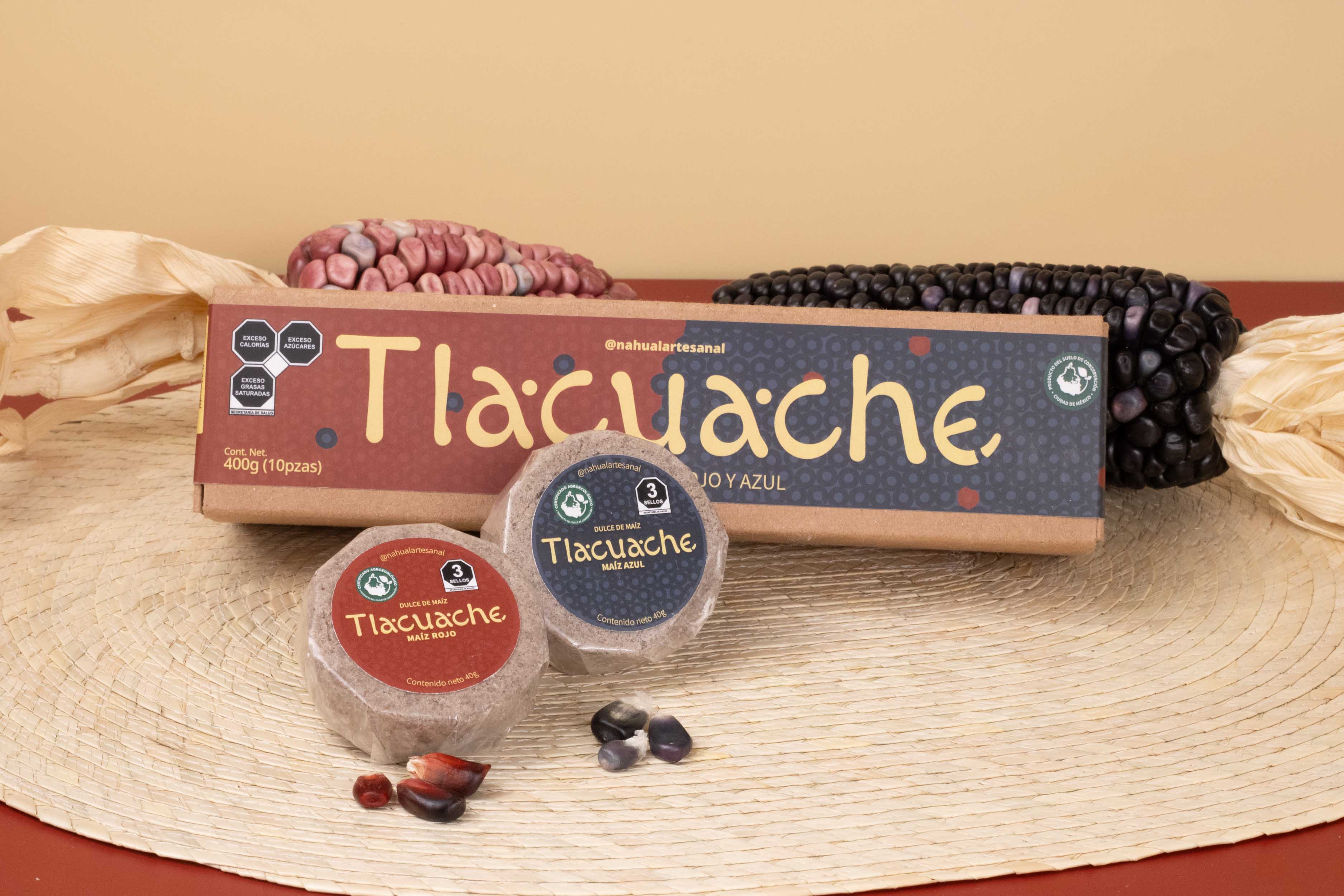 Tlacuache Red and Blue Corn Mazapan Box