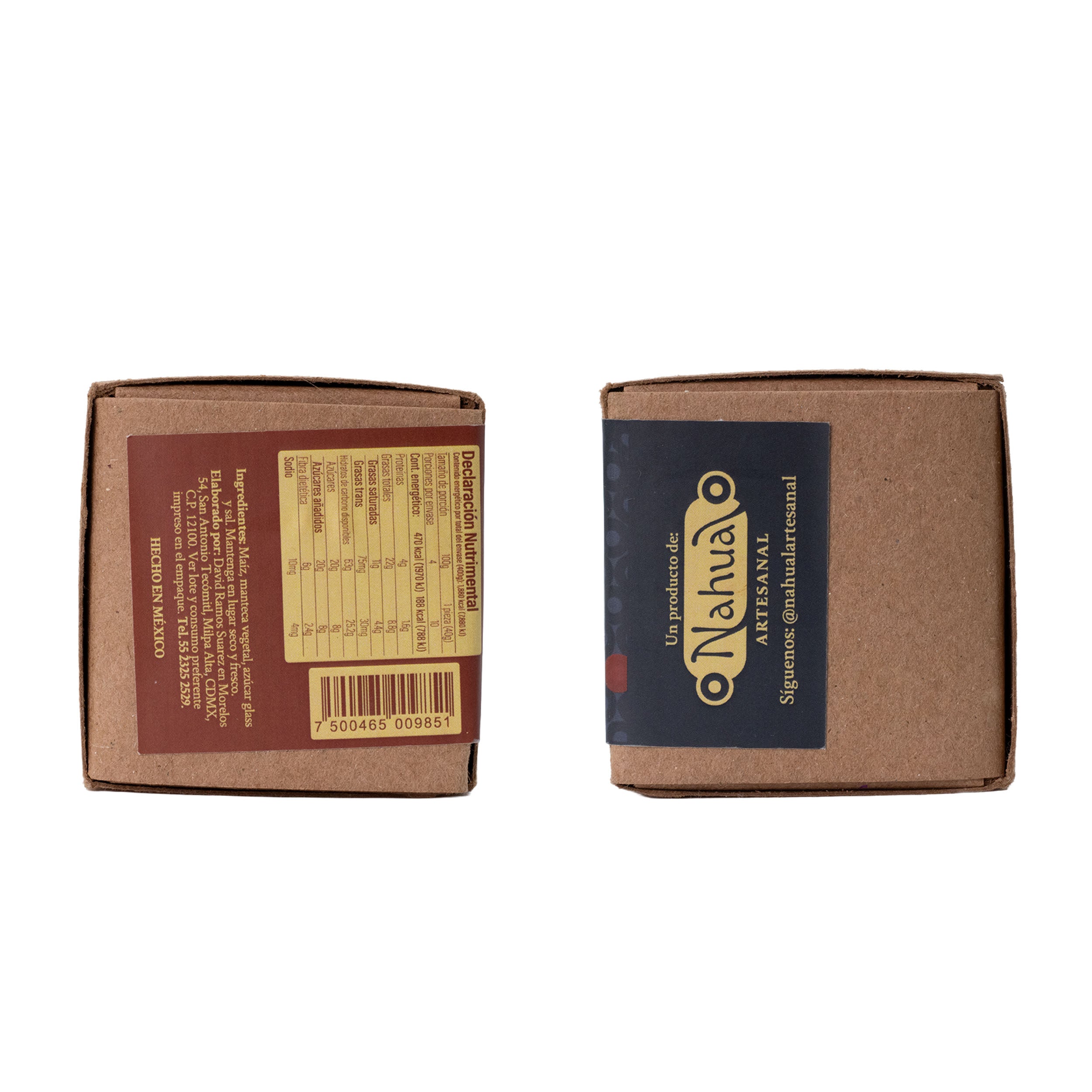 Tlacuache Red and Blue Corn Mazapan Box