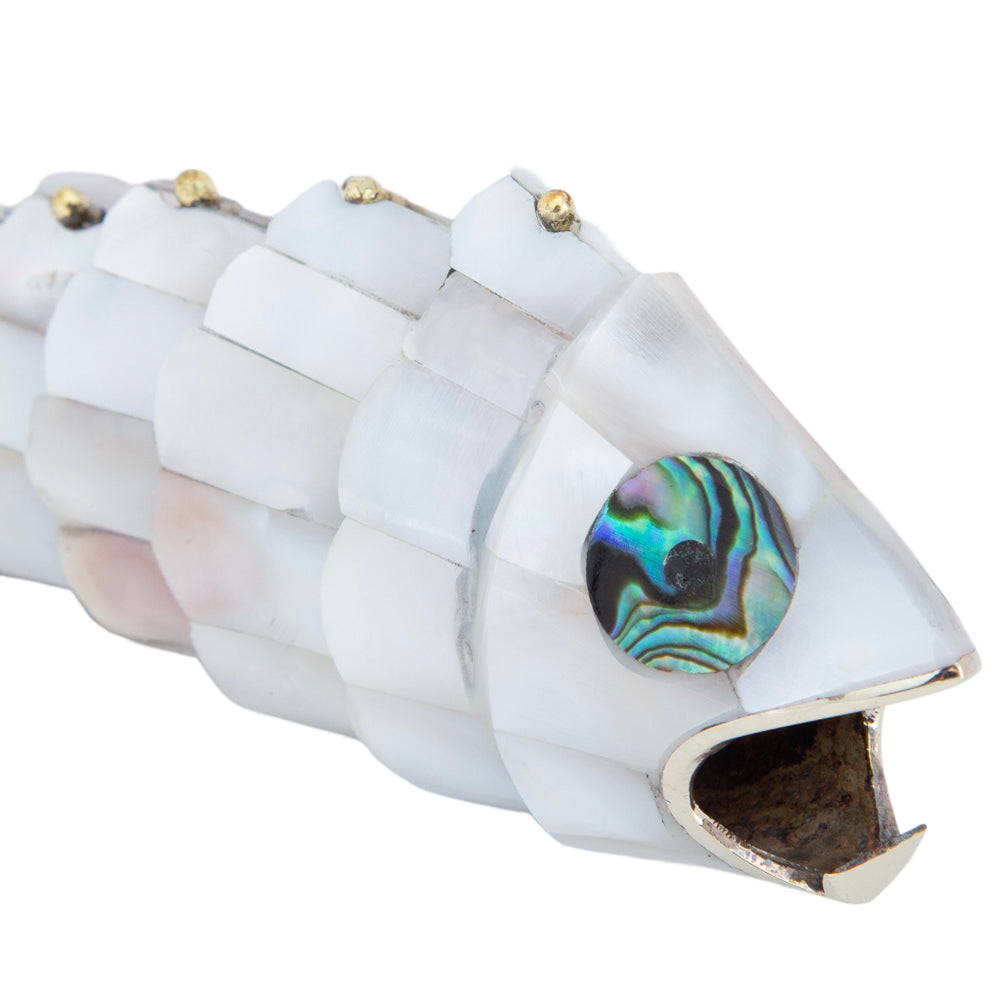 White Abalone Shell Fish Bottle Opener