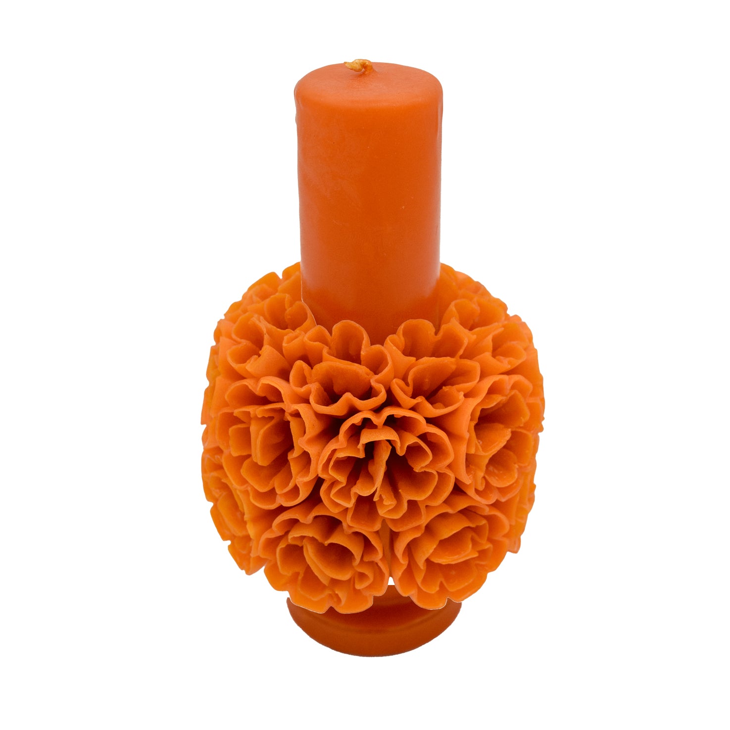 Flores de Teotitlán Pillar Candle