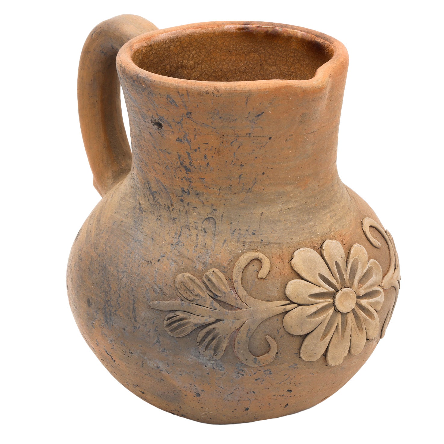 Atzompa Filigrana Floral Clay Pitcher