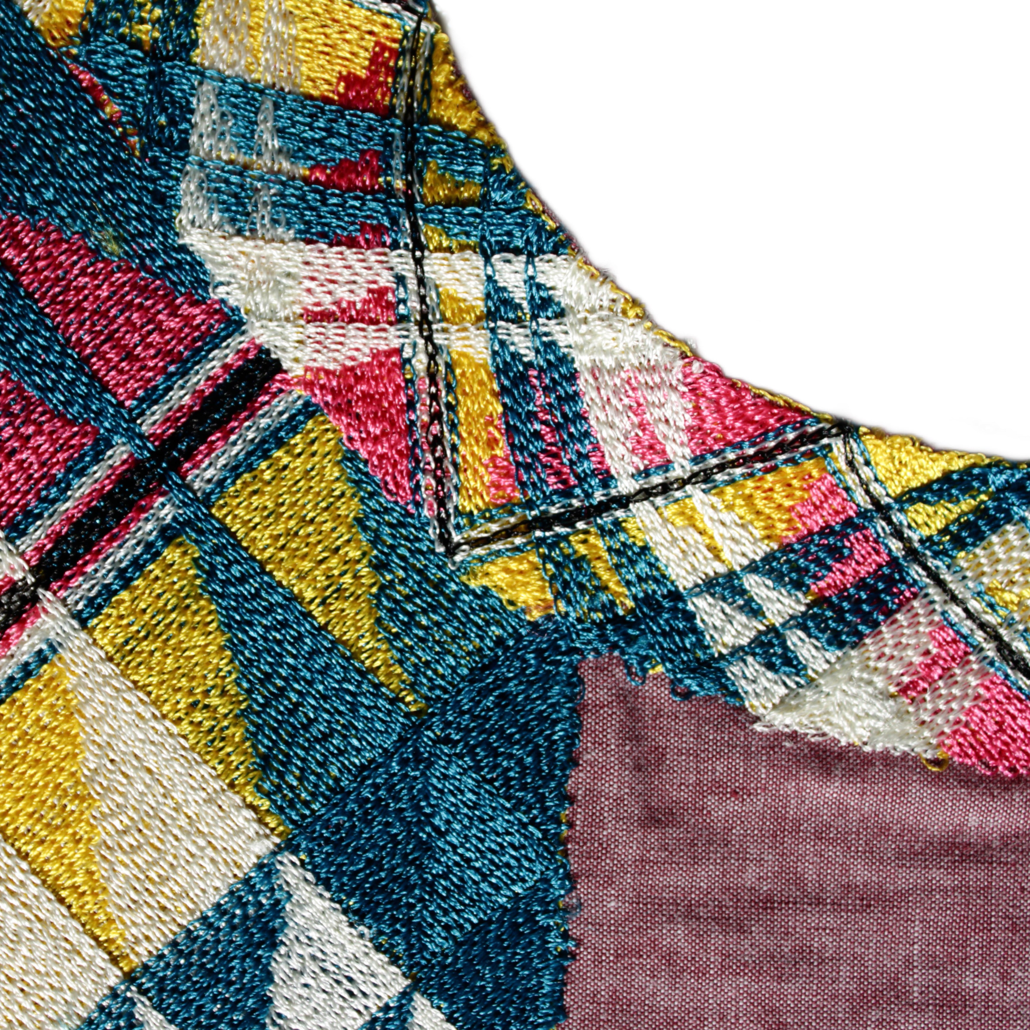 Golpe Square Cadenilla Huipil Long Blouse