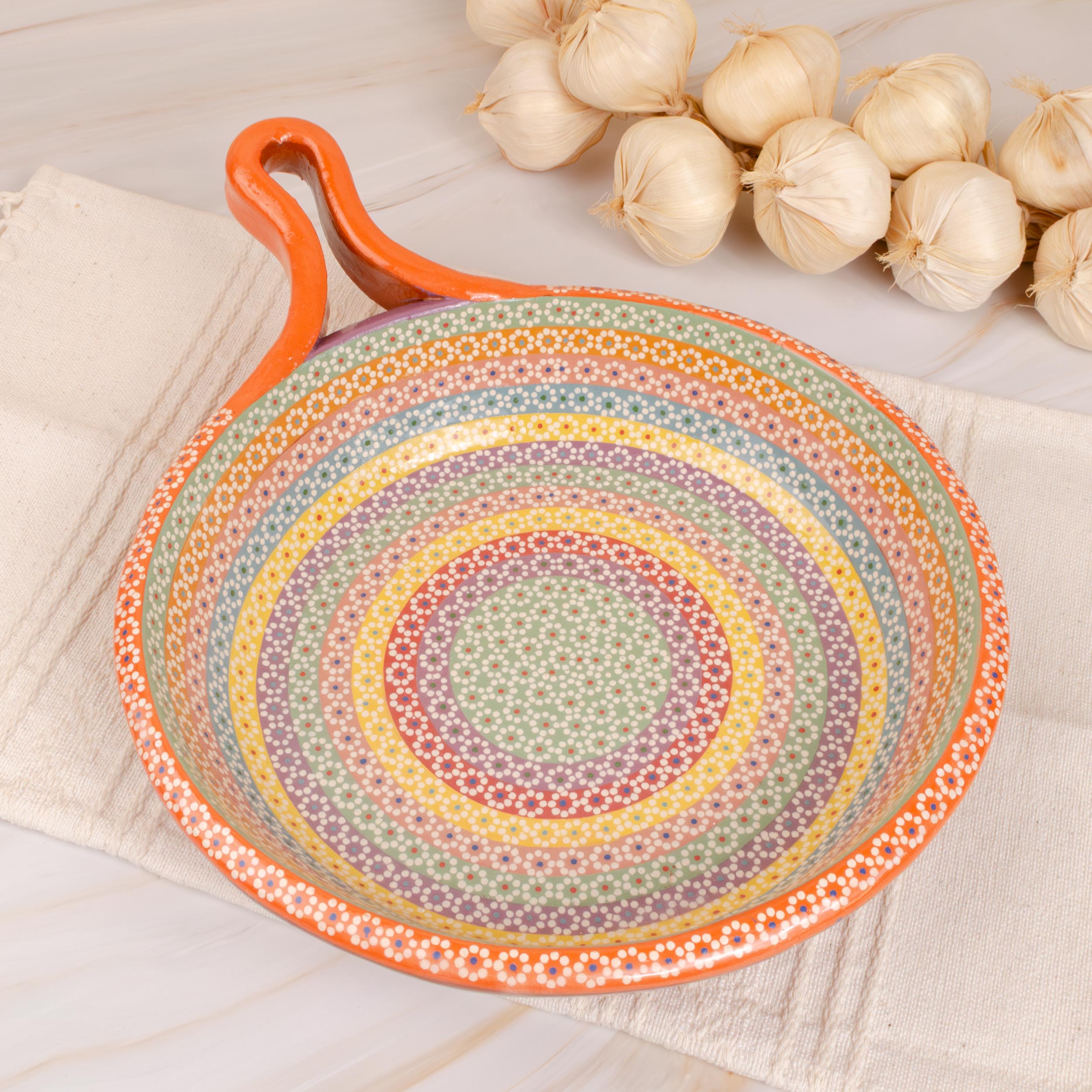 Sartén, Hand-Painted Deep Dish