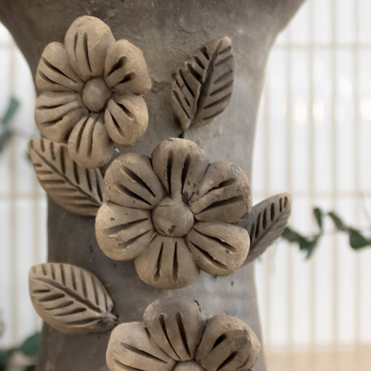 Atzompa Flower Clay Copalera, Incense Holder