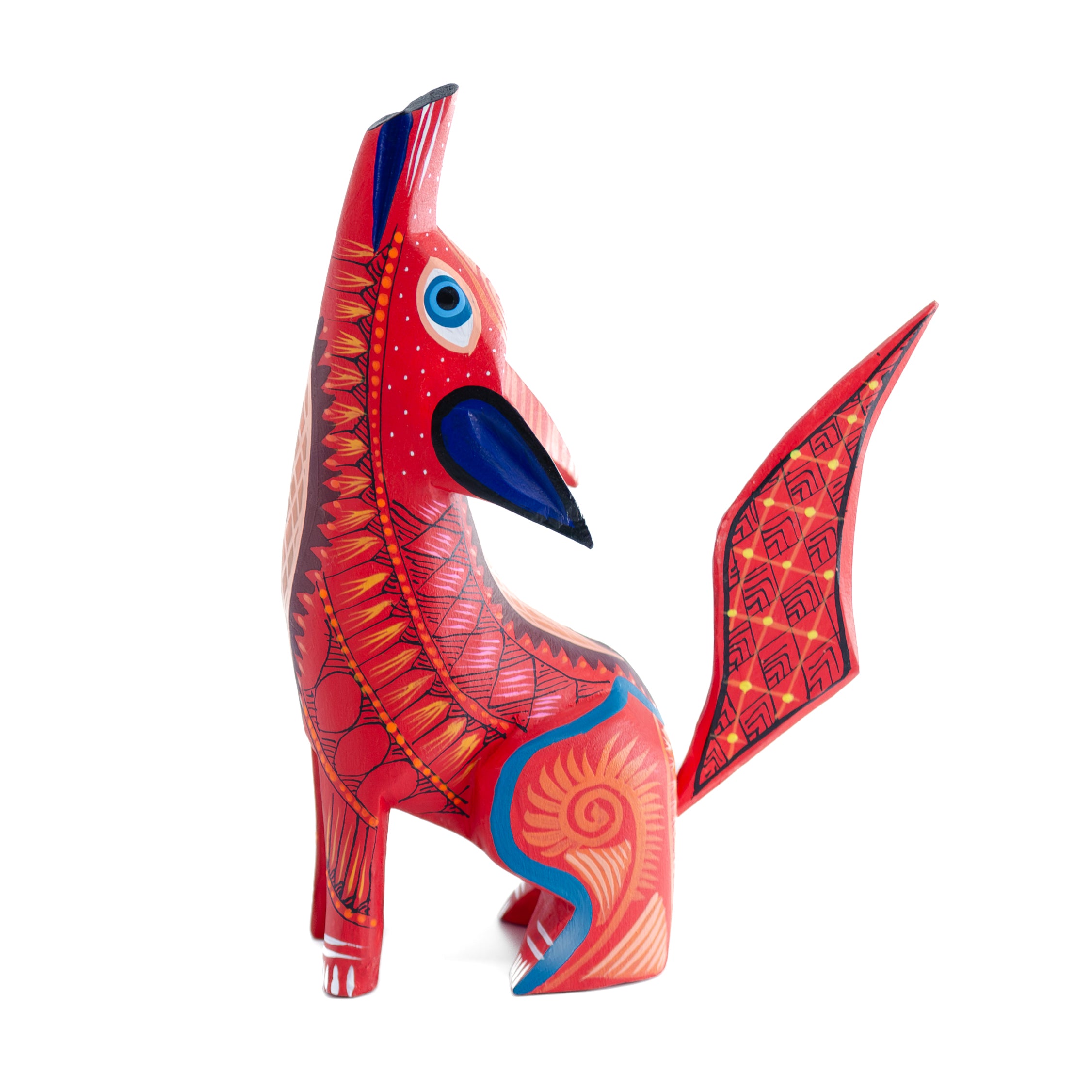 X-Large Coyote Alebrije with Frets
