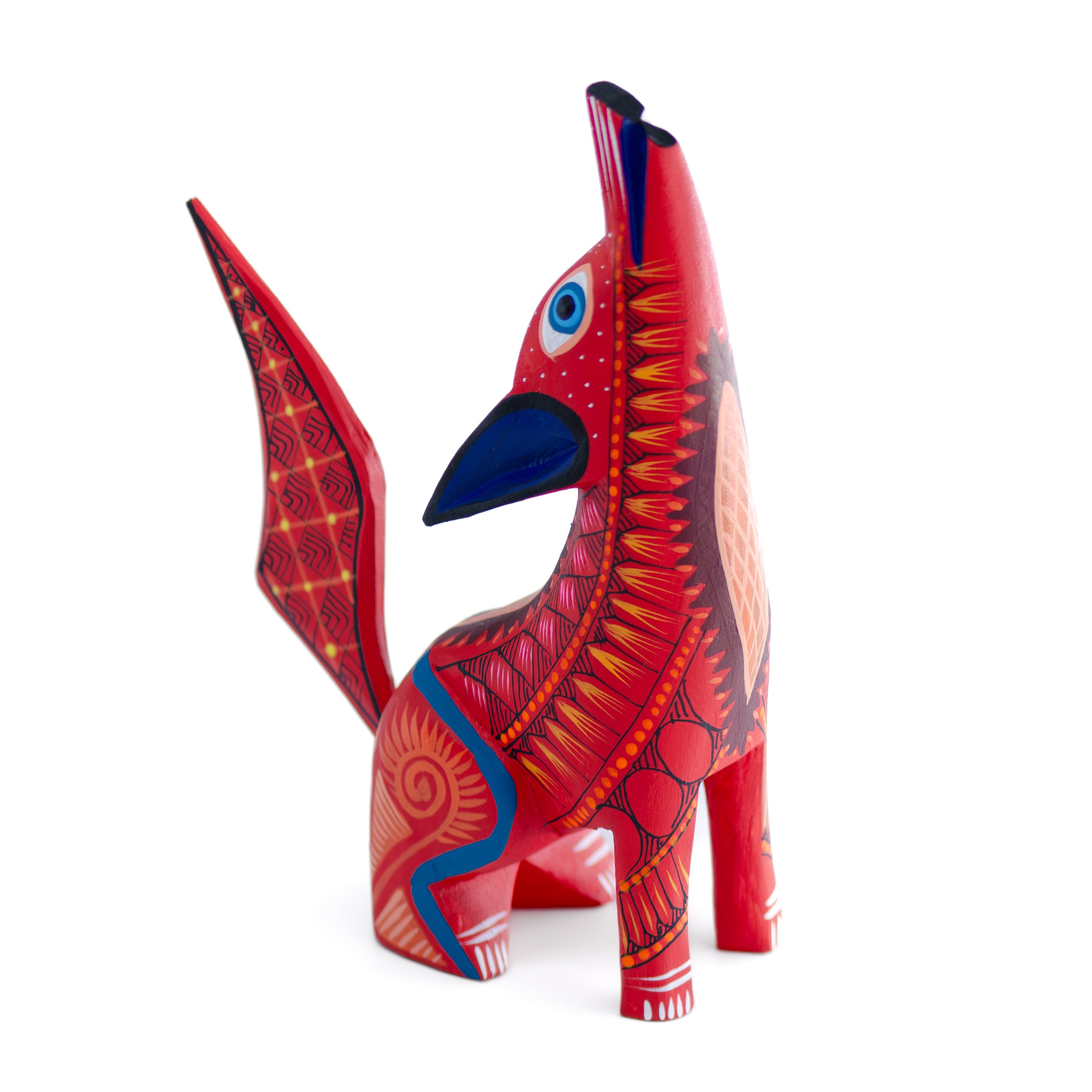 X-Large Coyote Alebrije with Frets