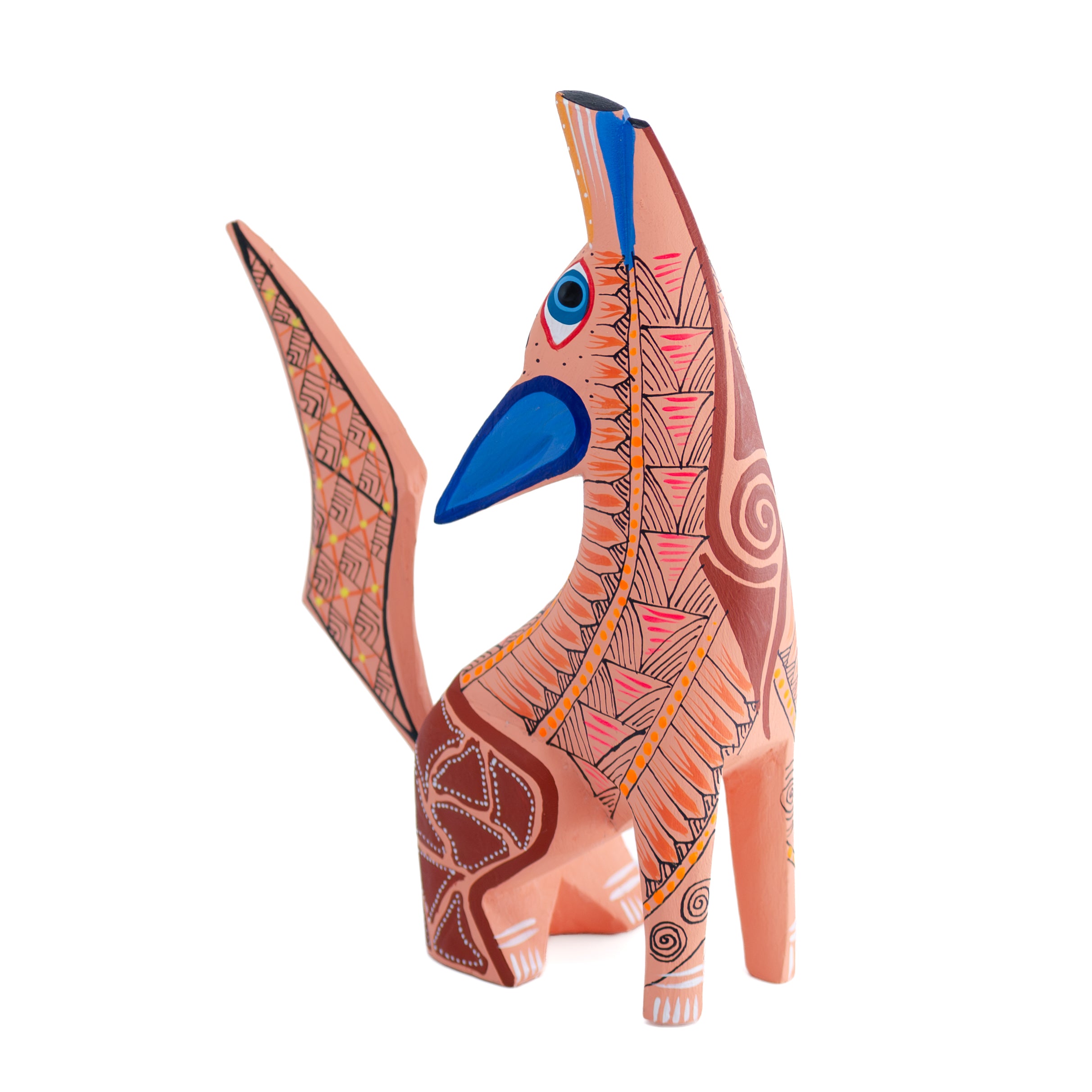 X-Large Coyote Alebrije with Frets