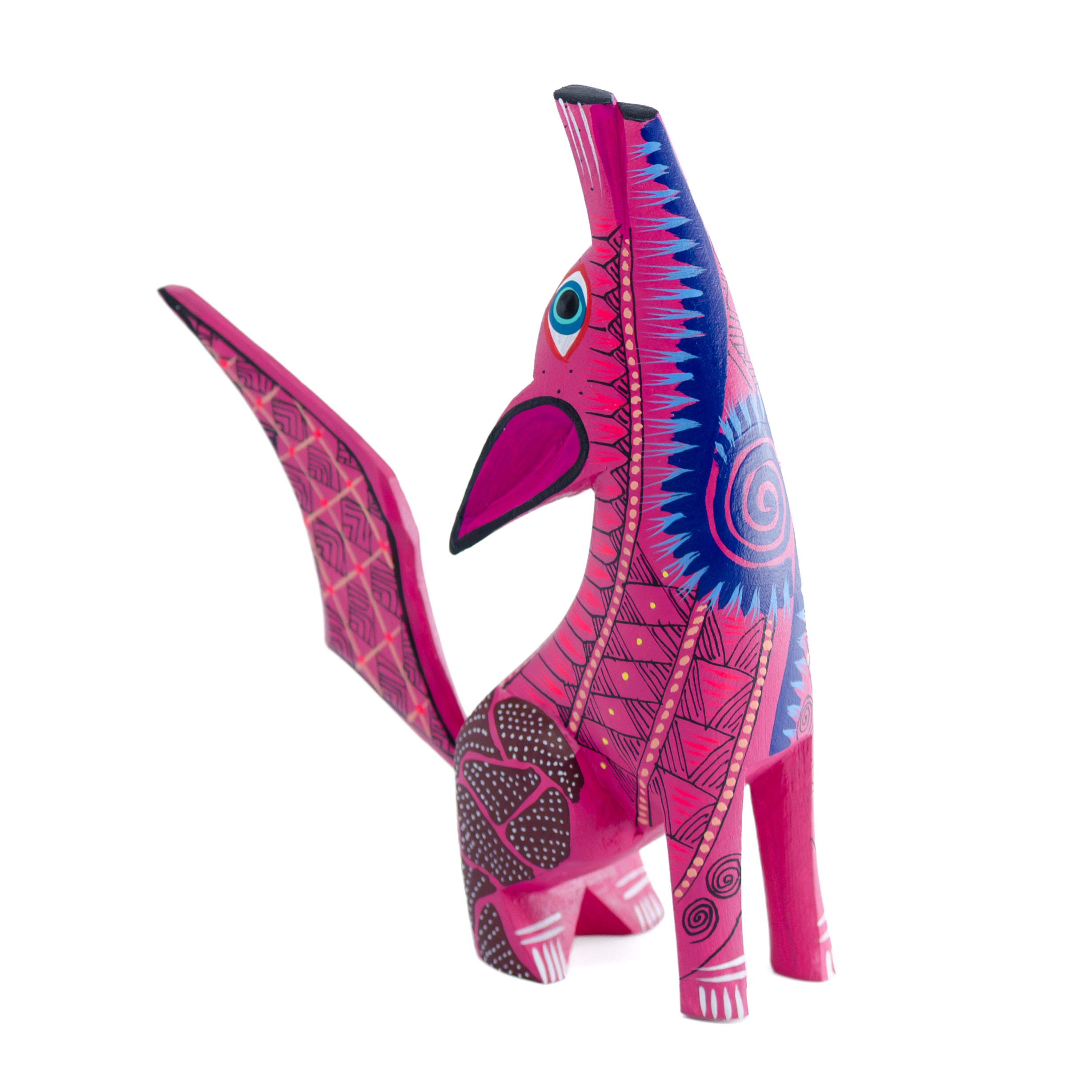 X-Large Coyote Alebrije with Frets