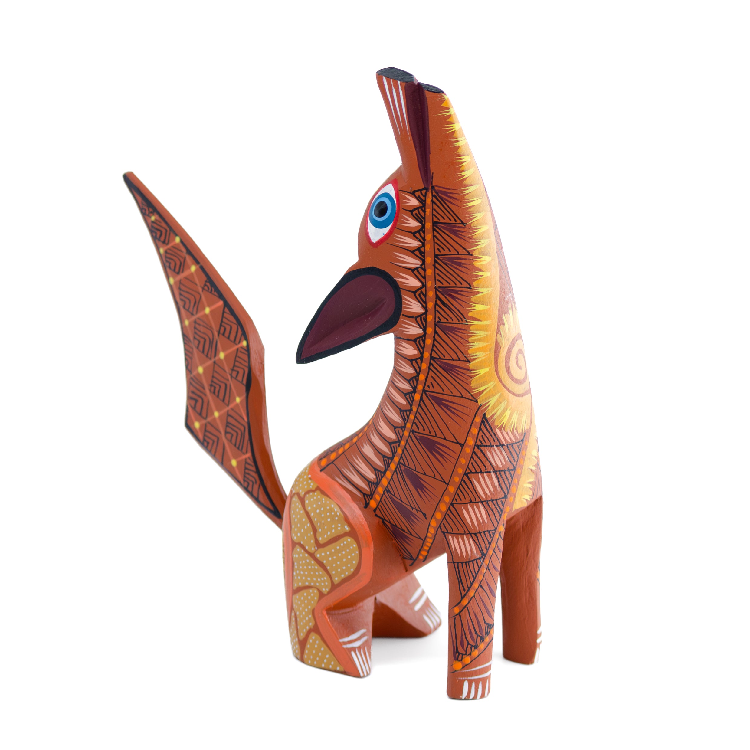 X-Large Coyote Alebrije with Frets
