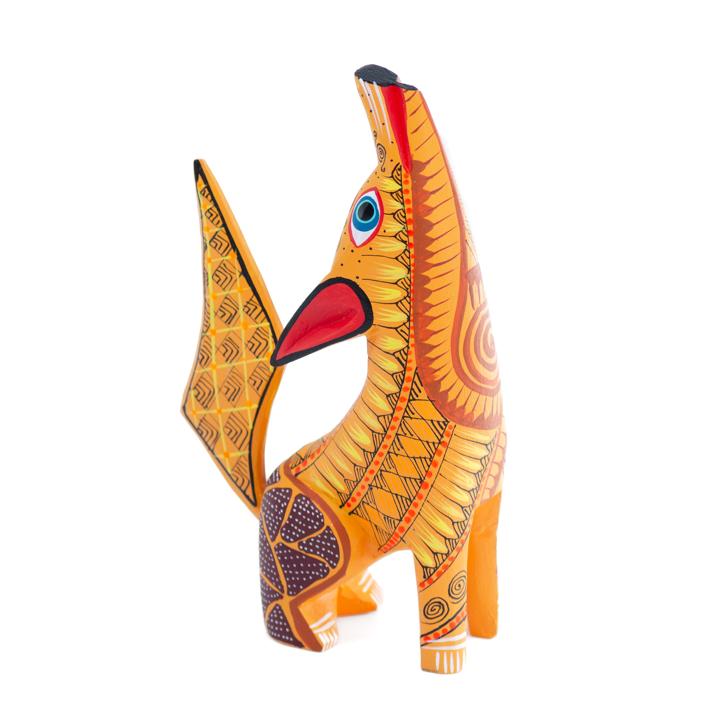 X-Large Coyote Alebrije with Frets