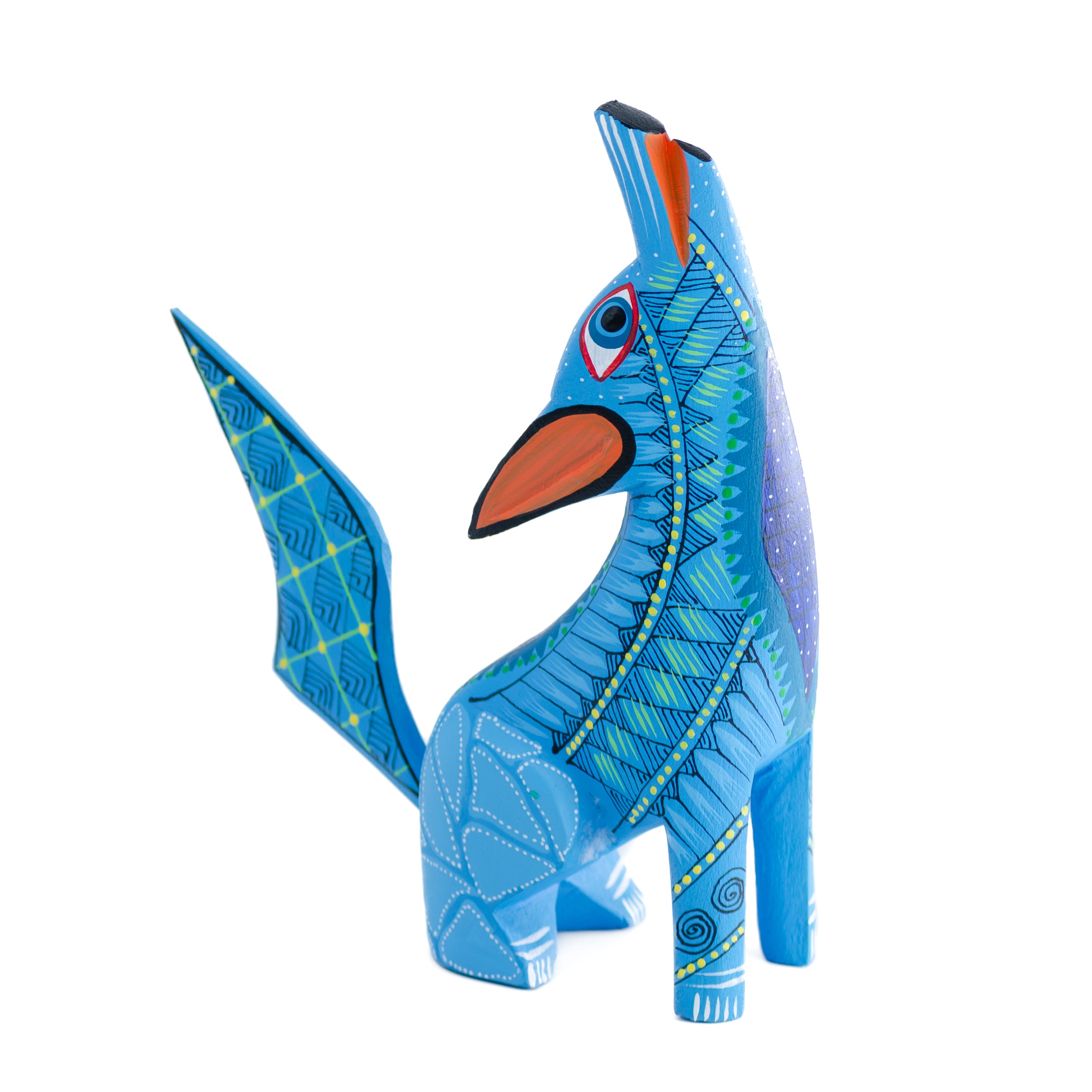 X-Large Coyote Alebrije with Frets