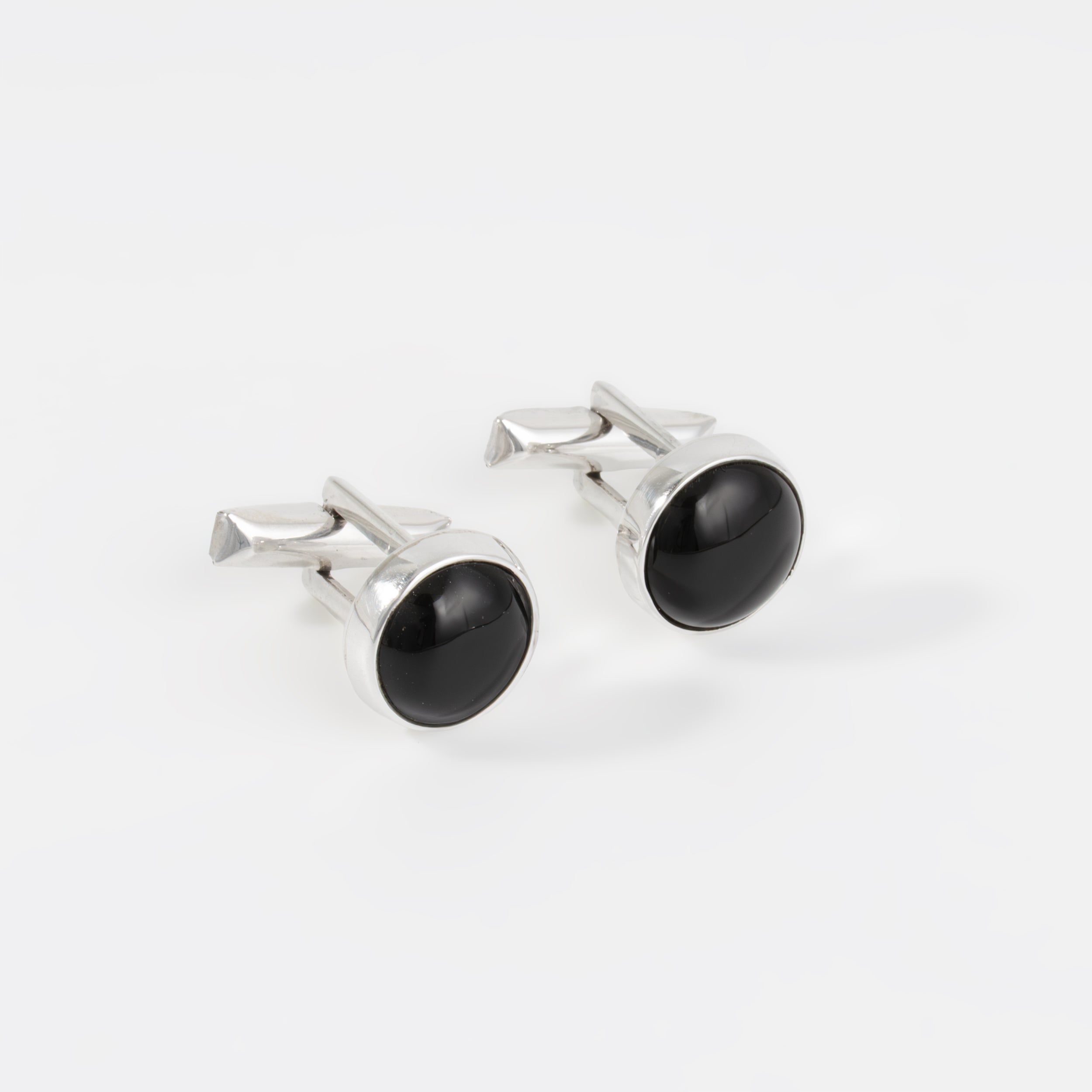 Sterling Silver Onyx Cufflinks