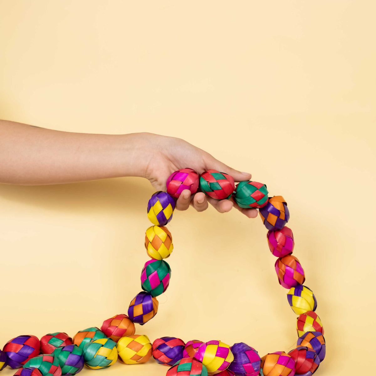 Handwoven Palm Beads Garland