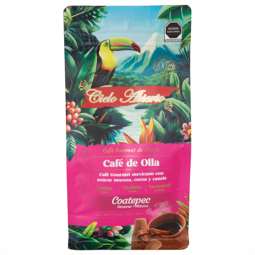 Cielo Abierto Café de Olla Ground Coffee Bag, 1.1 lbs.