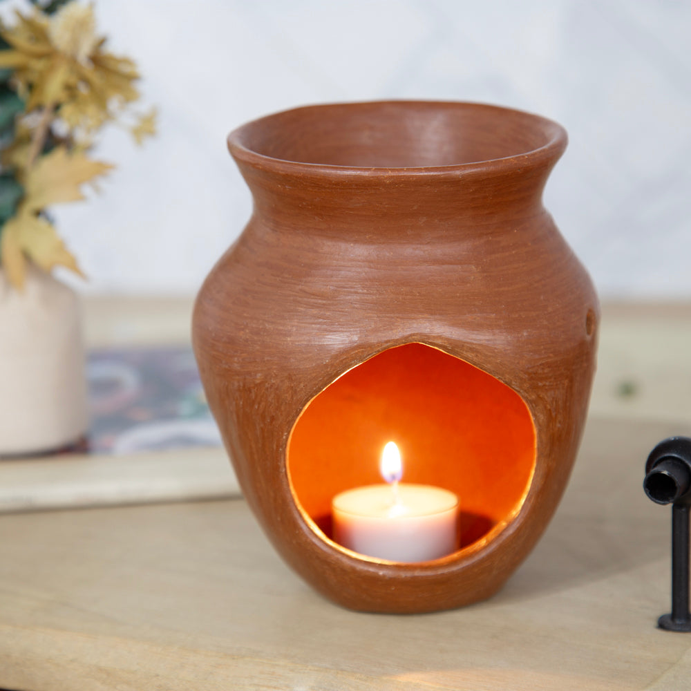 Barro Rojo Chimney Incense Burner/Candle Holder | Lolo Mercadito