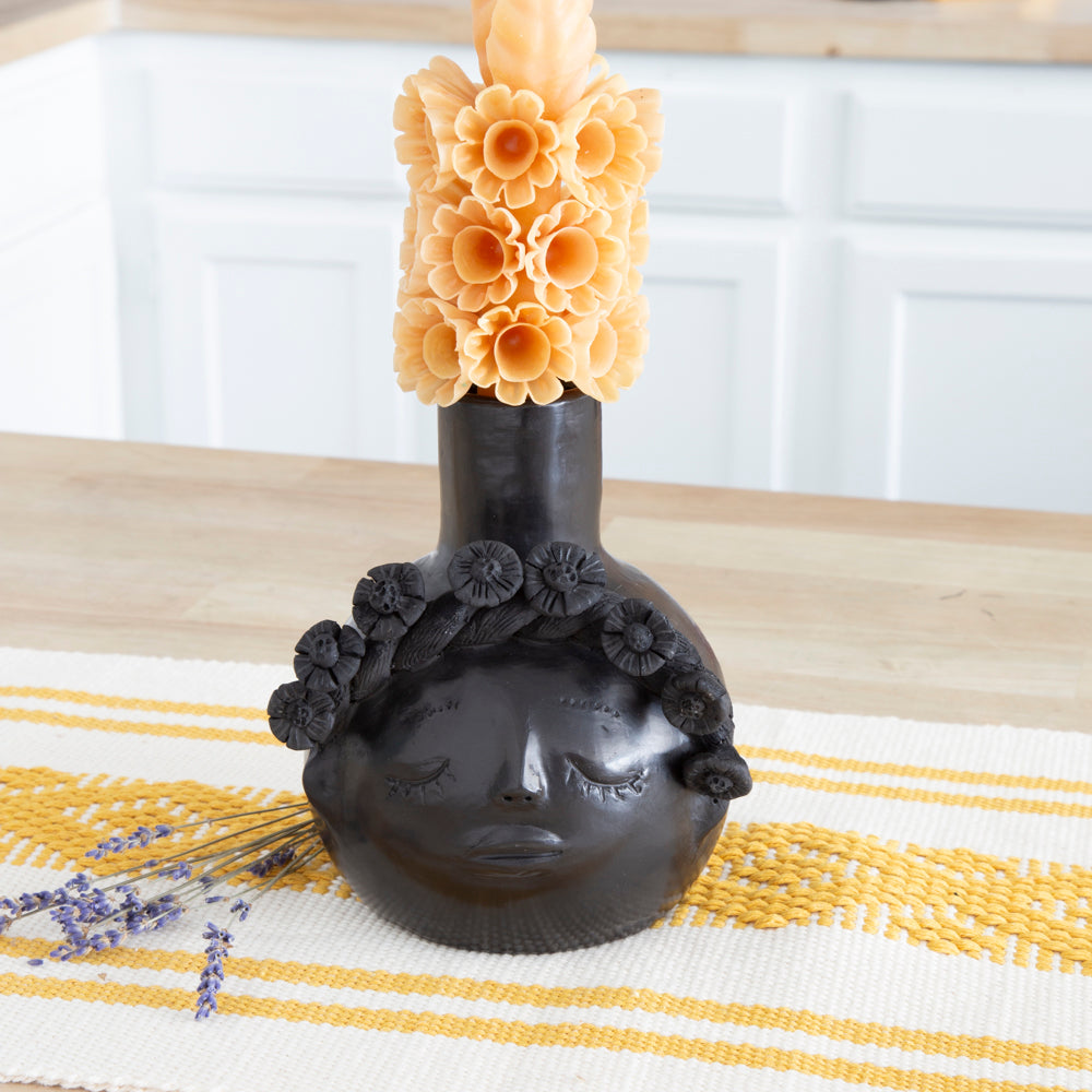 Barro Negro Reina Candle Holder