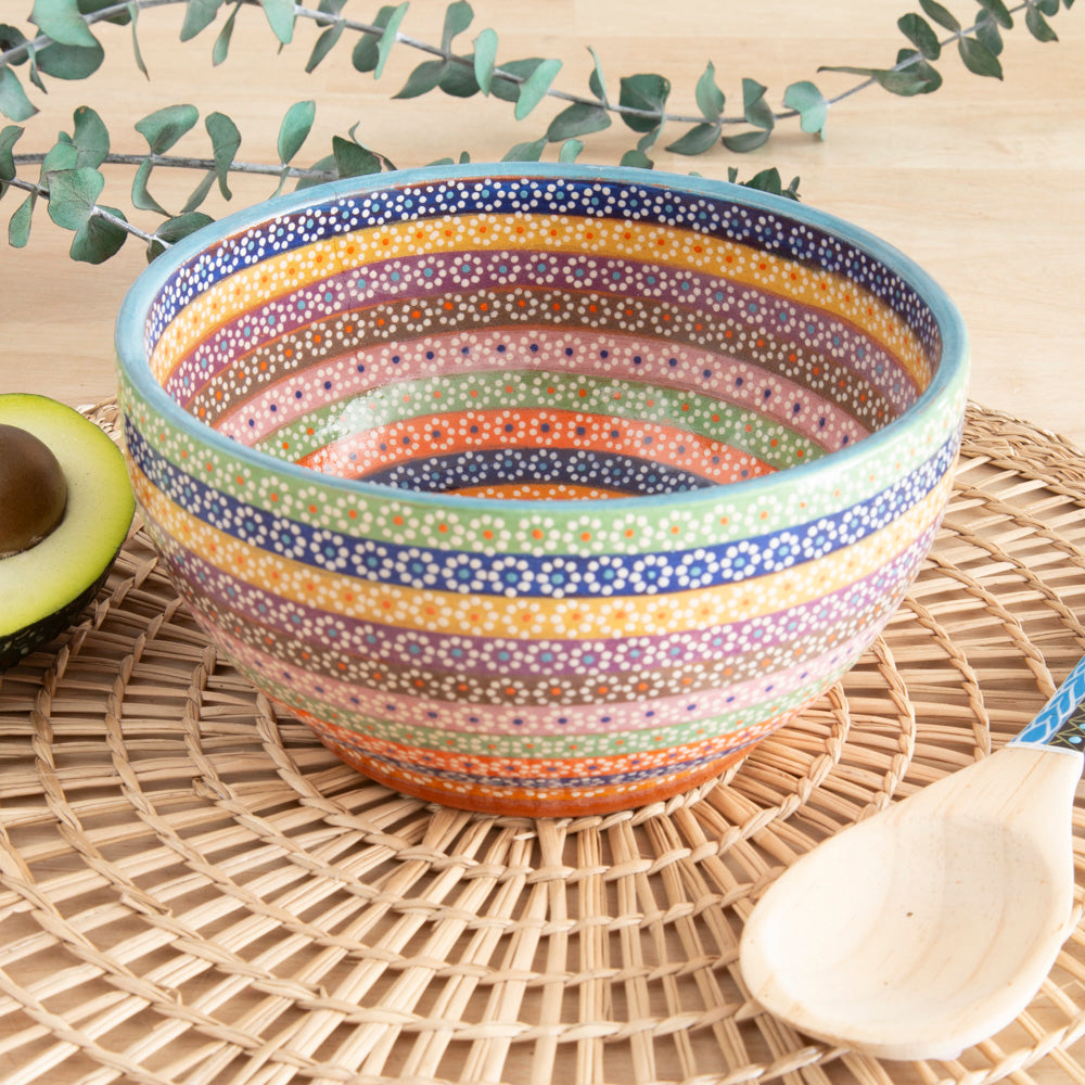 Colorful Capula Clay Bowl