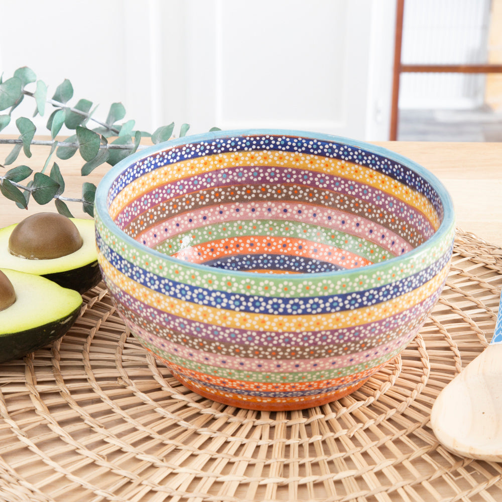 Colorful Capula Clay Bowl