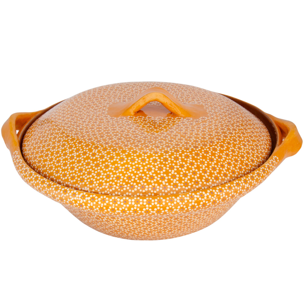 Capula Large Clay Cazuela with Lid