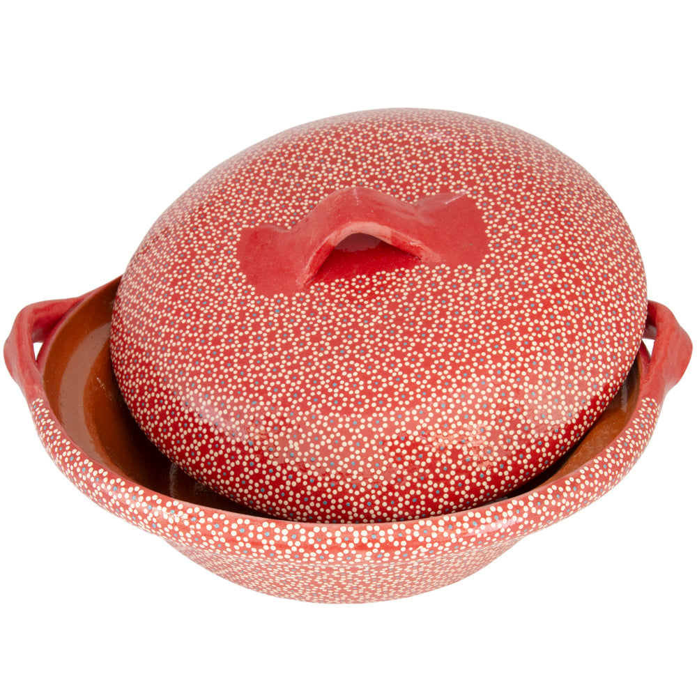 Capula Large Clay Cazuela with Lid