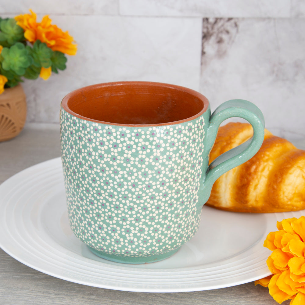 Capula Hand-Painted Clay Mug