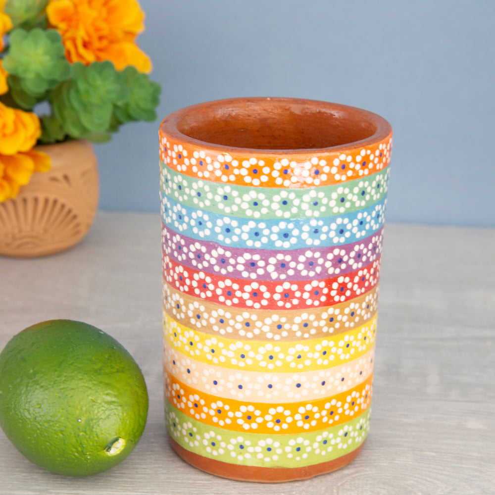 Capula Hand-Painted Clay Cup
