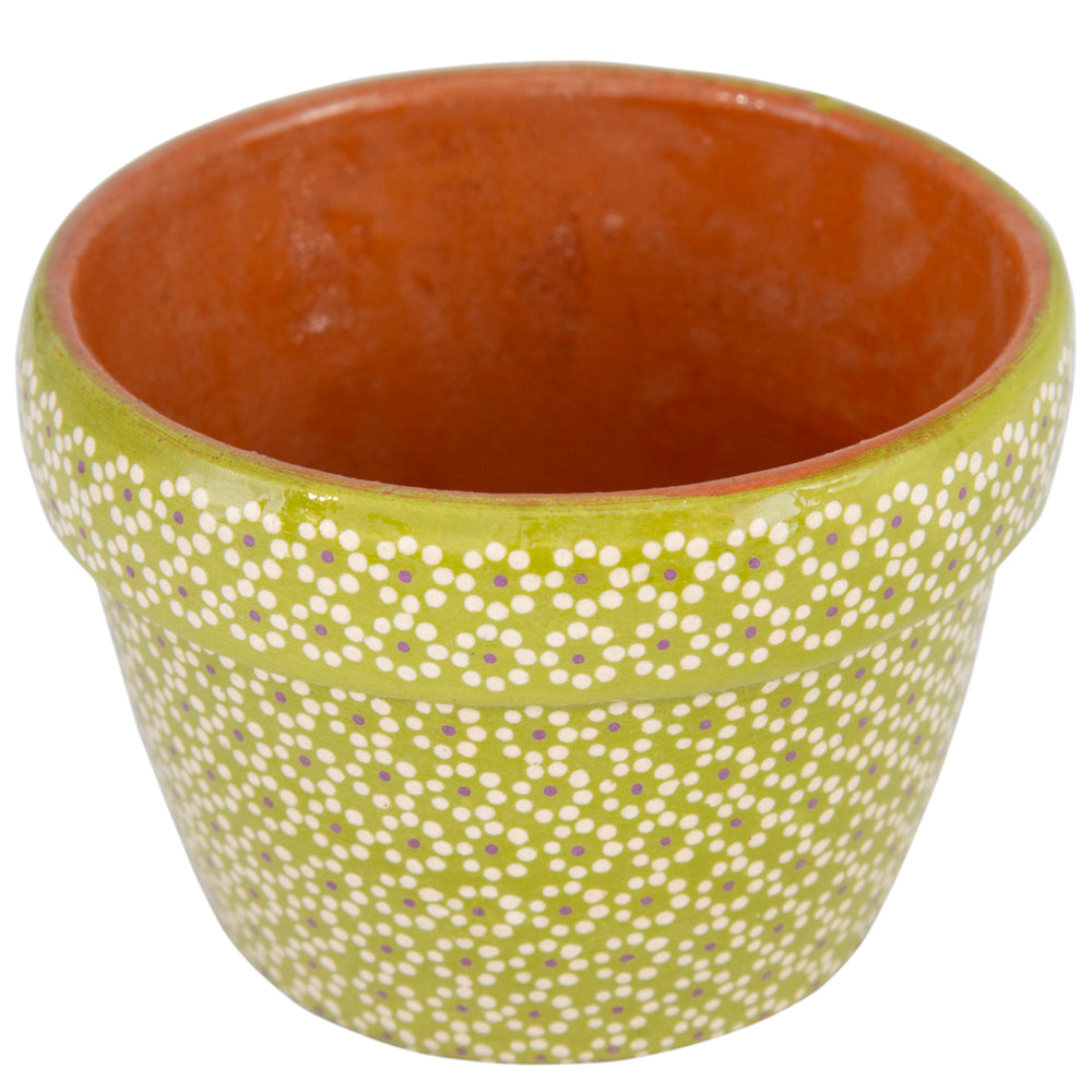 Capula Hand-Painted 4" Clay Planter