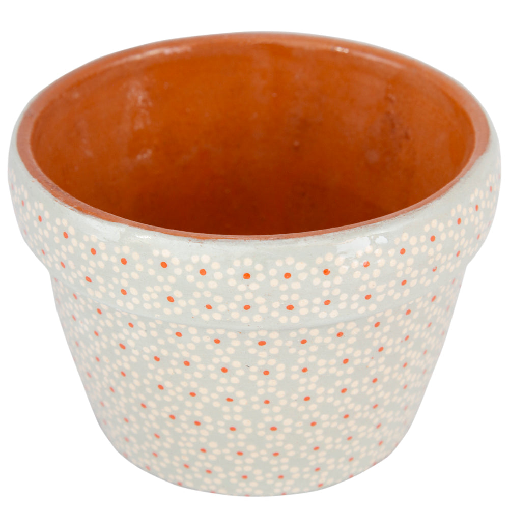 Capula Hand-Painted 4" Clay Planter