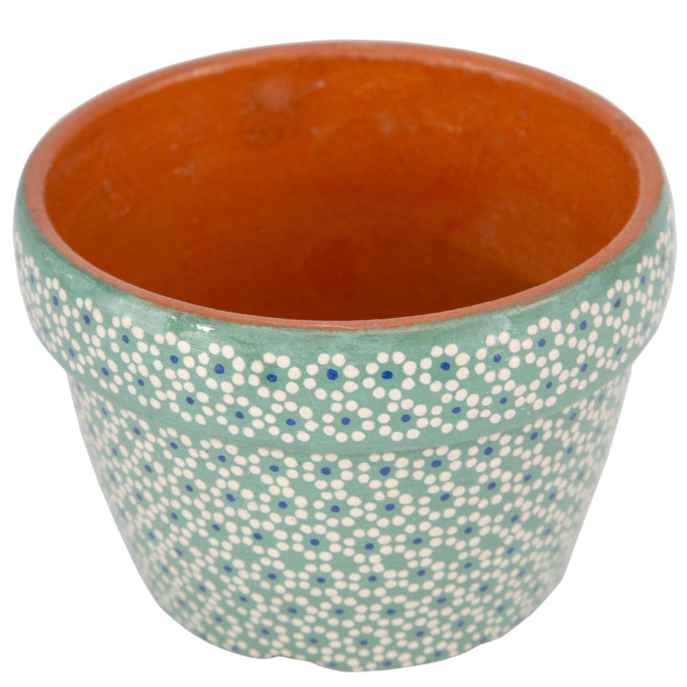 Capula Hand-Painted 4" Clay Planter
