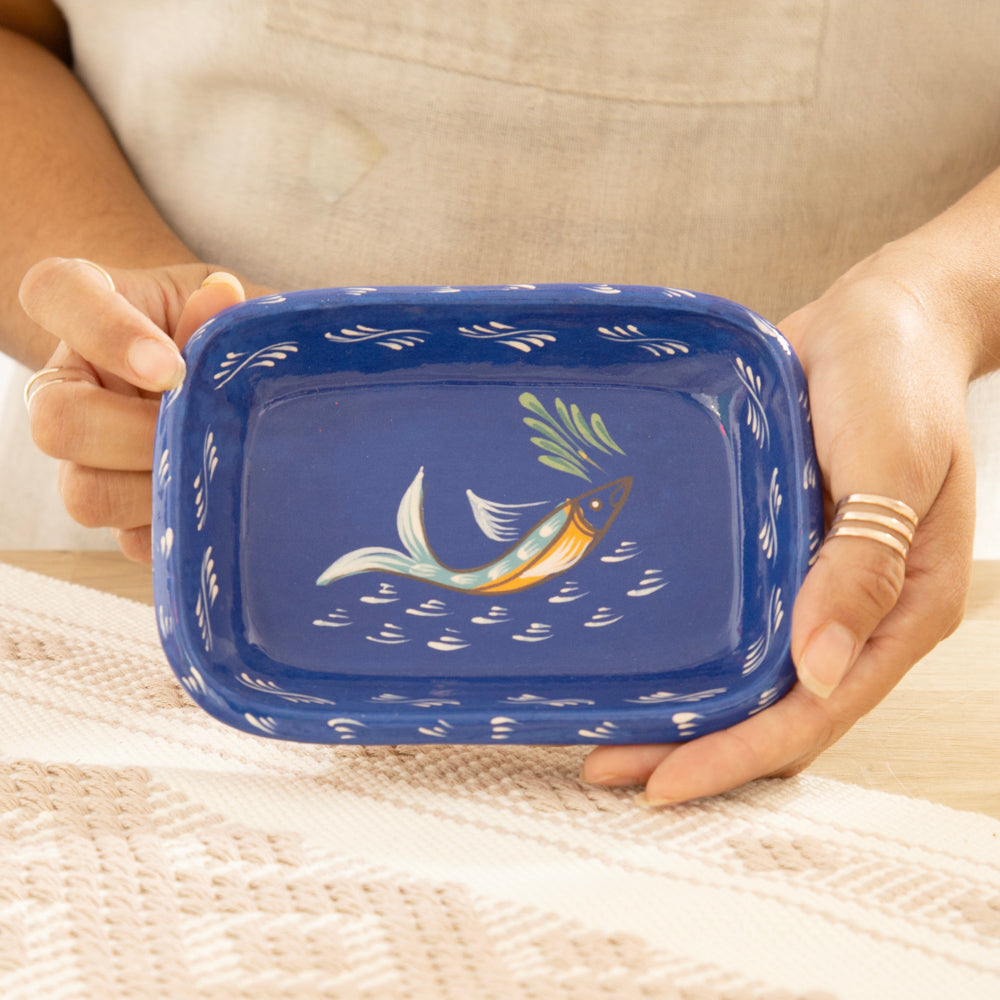 Peces de Capula Rectangular Trinket Dish