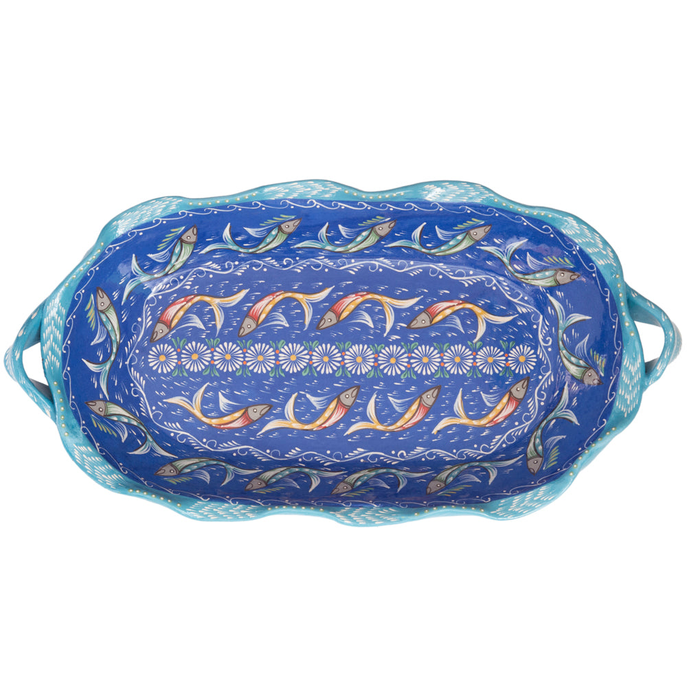 Peces de Capula Twisting Rim Rectangular Tray