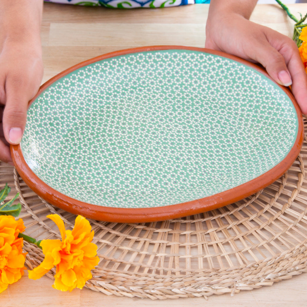 Capula Hand-Painted Clay Serving Platter