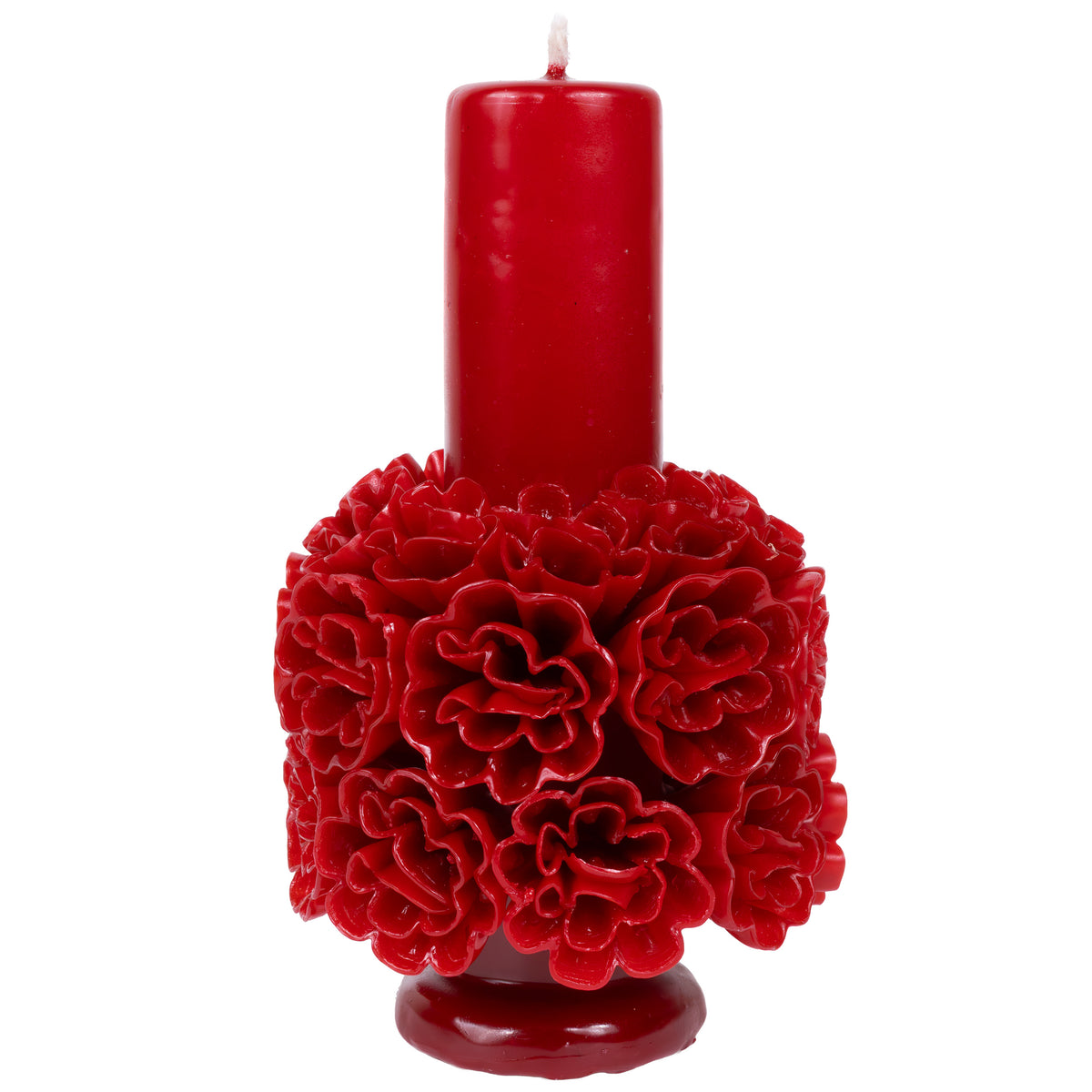 Flores de Teotitlán Pillar Candle