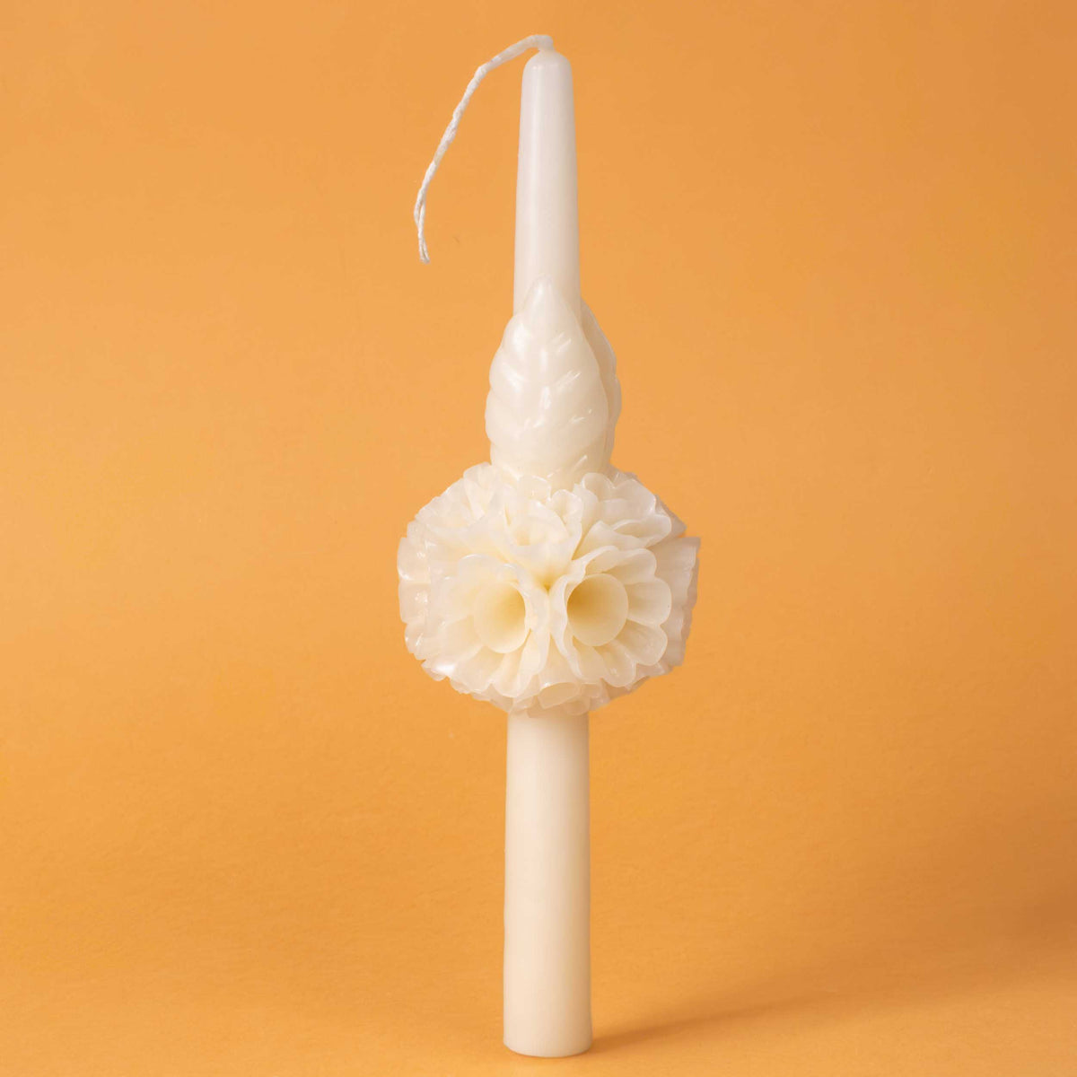 Flores de Teotitlán Tapered Candle with Sphere
