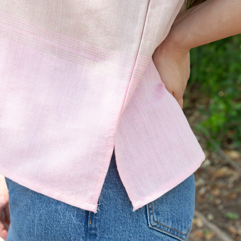 Flor de Verano Pedal Loom Embroidered Blouse