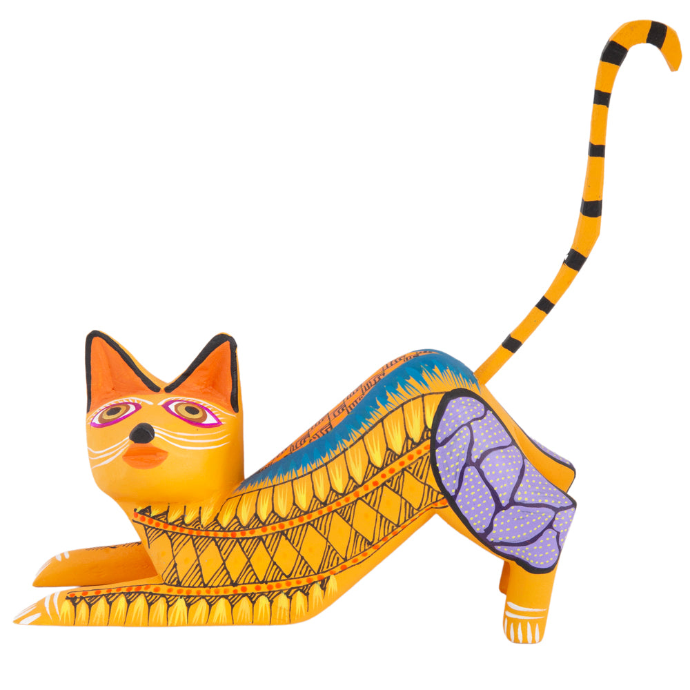 X-Large Cat Alebrije with Frets