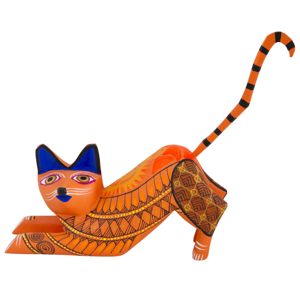 X-Large Cat Alebrije with Frets