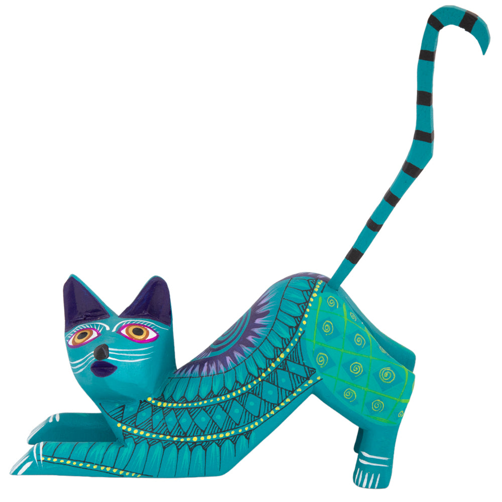 X-Large Cat Alebrije with Frets