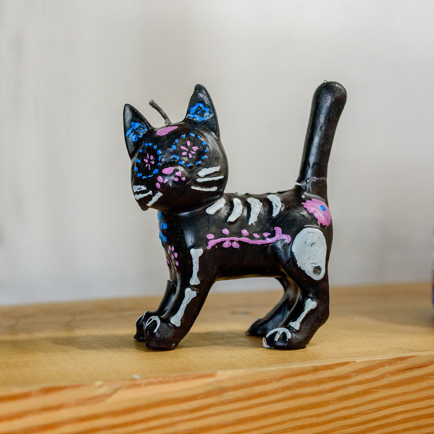 Cat Día de Muertos Scented Candle