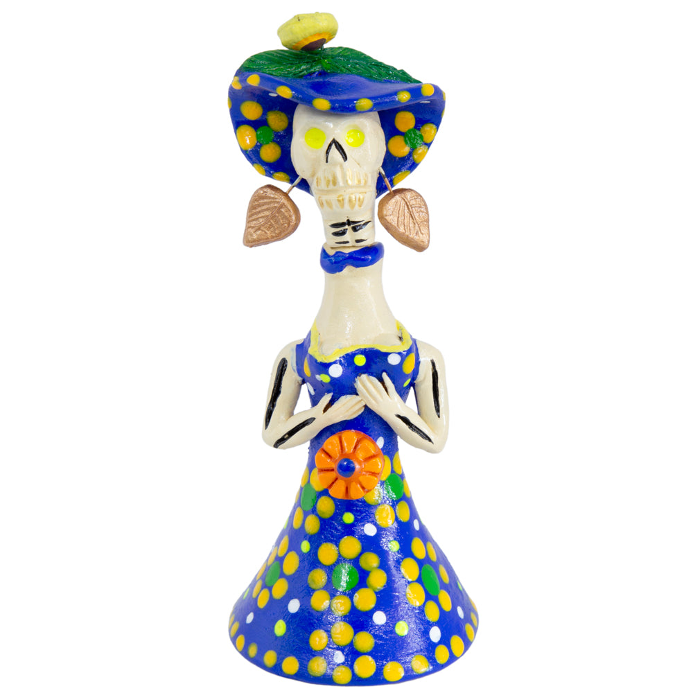 Metepec Catrina Clay Sculpture