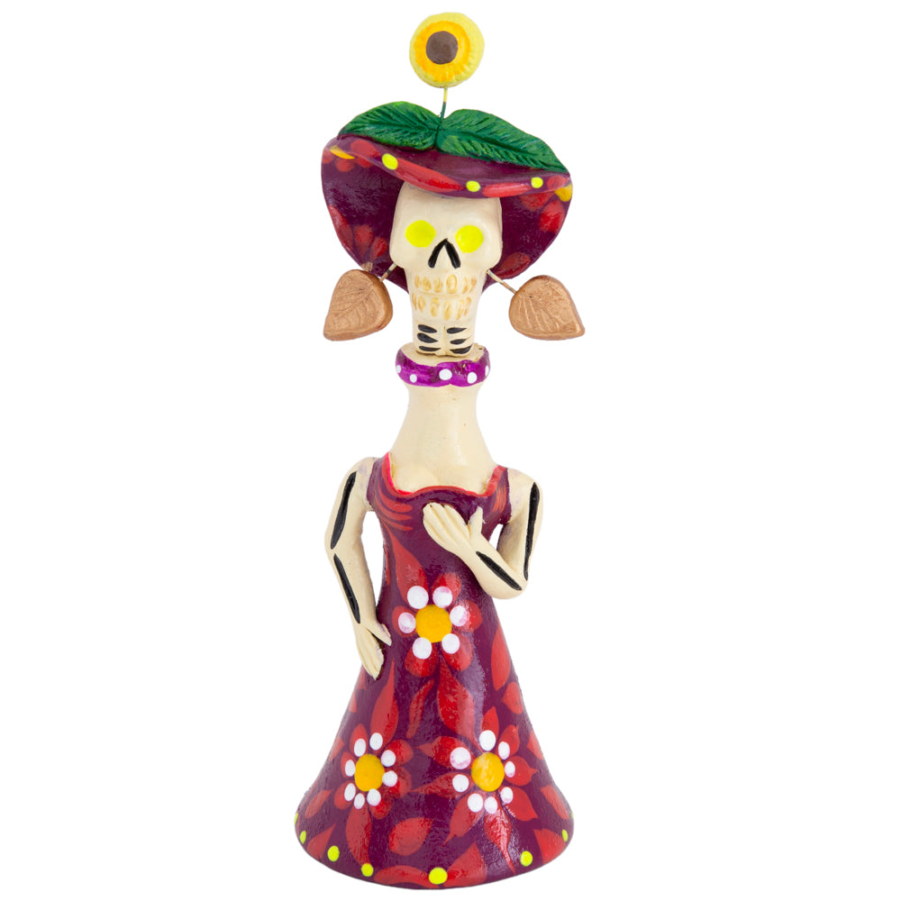 Metepec Catrina Clay Sculpture