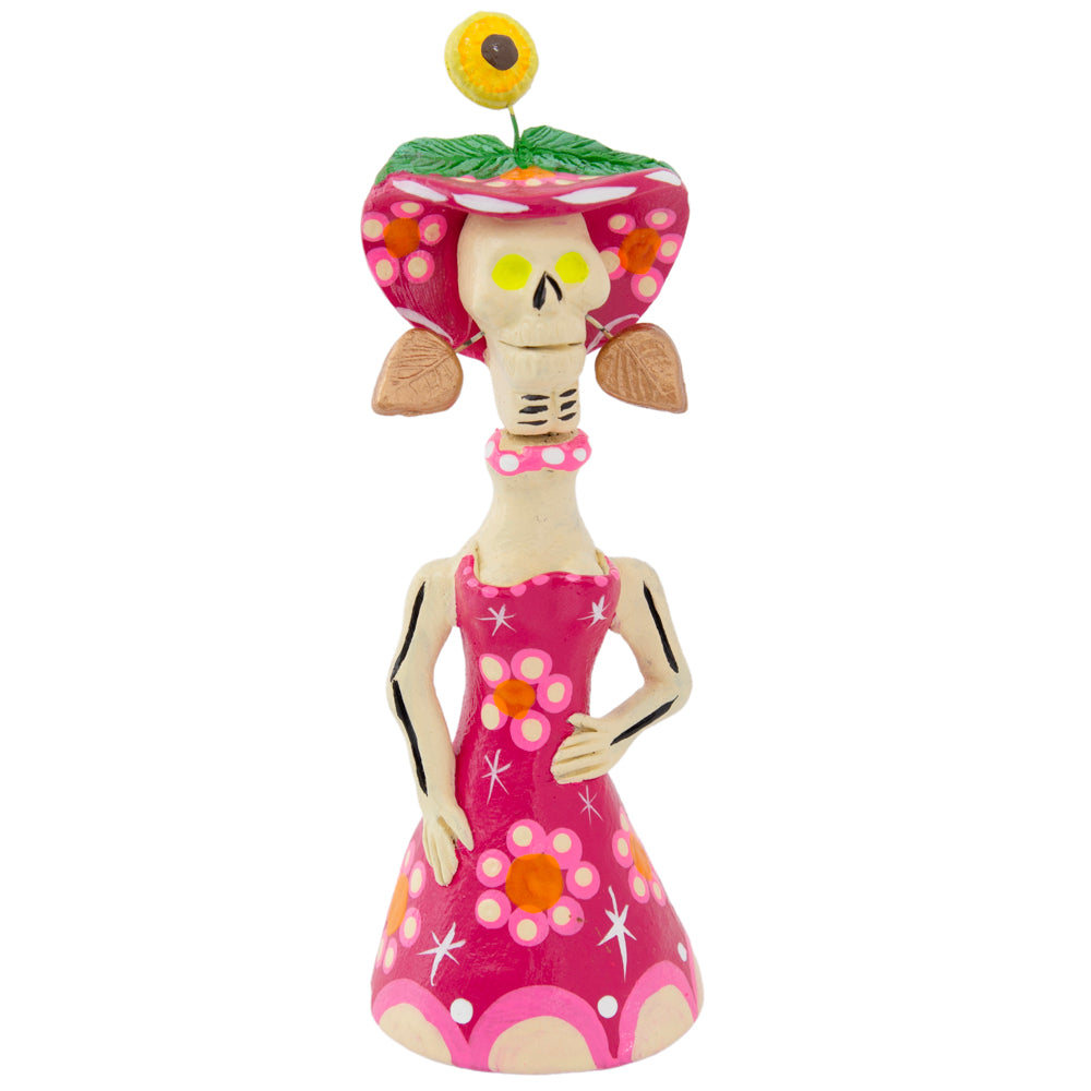 Metepec Catrina Clay Sculpture