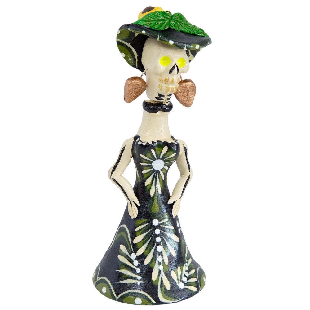 Metepec Catrina Clay Sculpture