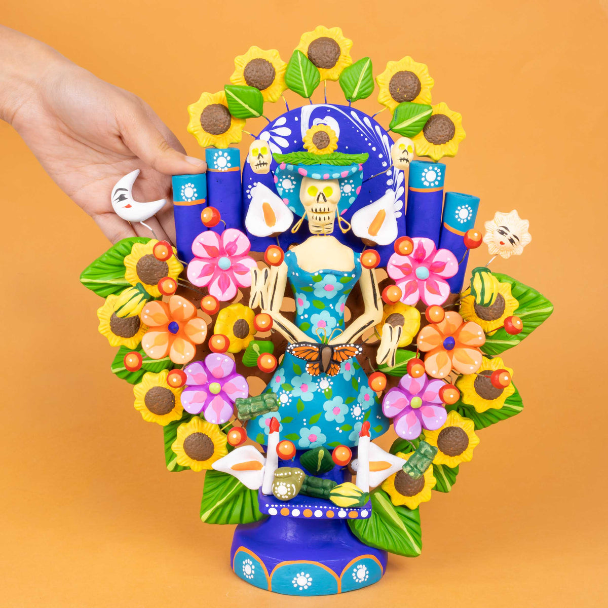 Day of the Dead Catrina Tree of Life 1ft Sculpture