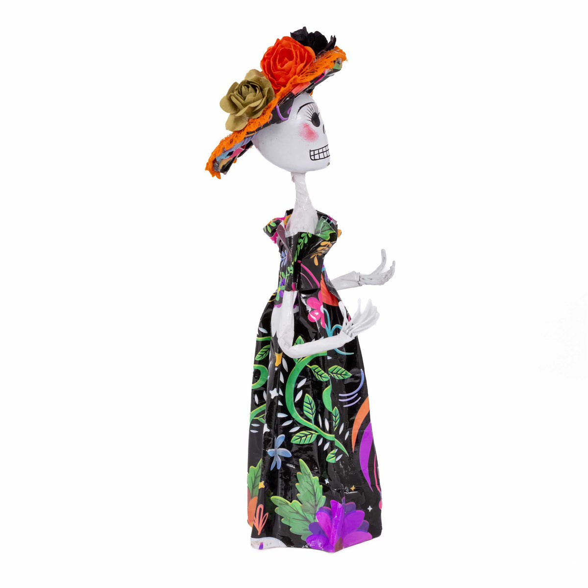 Papier-Mâché Traditional Catrina Sculpture