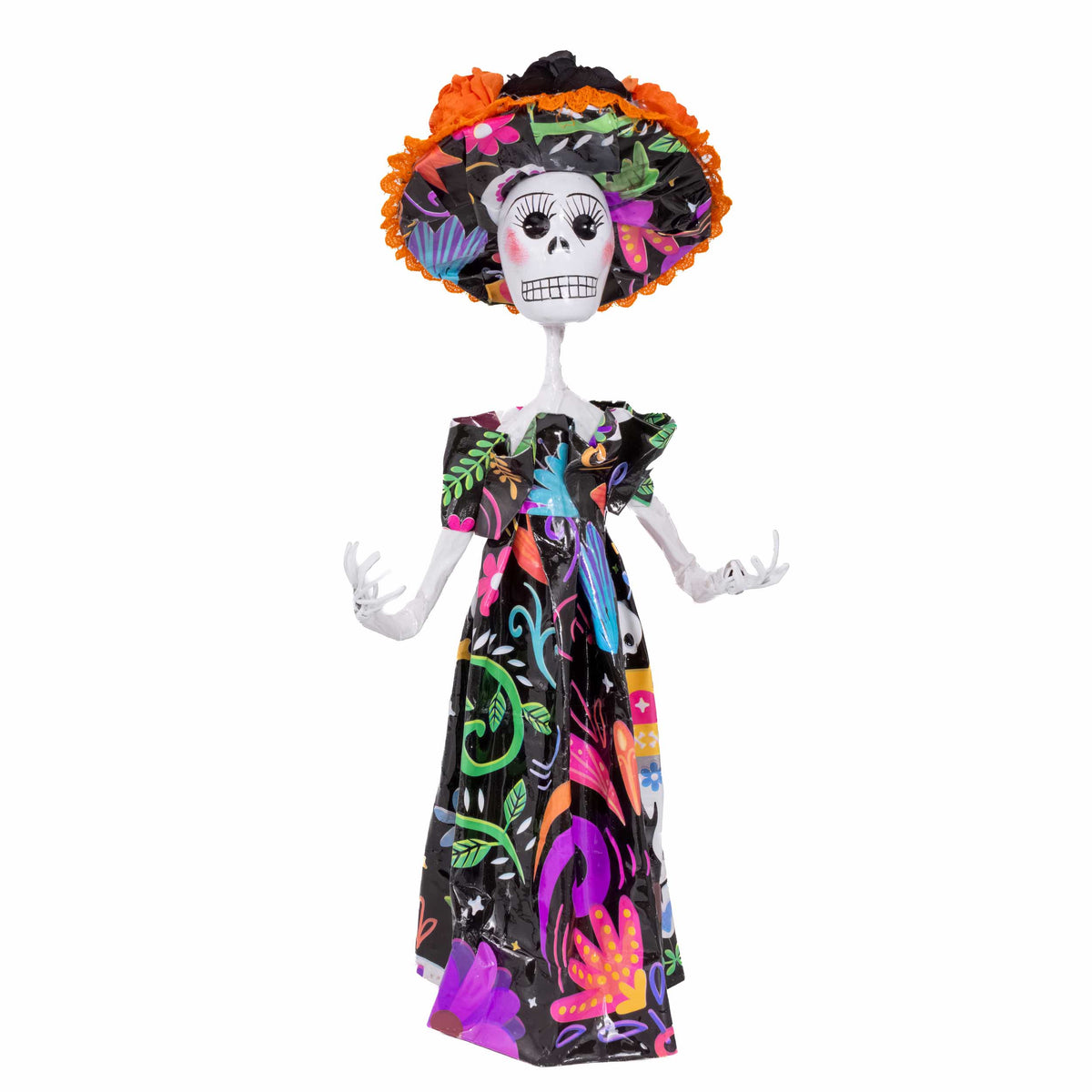 Papier-Mâché Traditional Catrina Sculpture