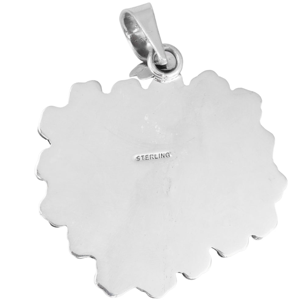 Sterling Silver Calavera Garbancera La Catrina Pendant